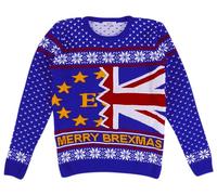notjust Brexit Knitted Christmas Jumper M