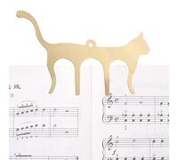 Notklipp Cat, Metal Music Book Clip, Metal Music Bookmark, Metal Cat Music Side Holder for Music Stand, Notes Musician Piano Accessories, Piano, Book, Keyboard Reading, Books Piano, with a
