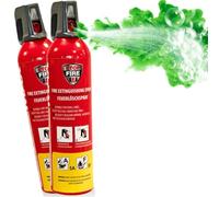 notlok Safety Work - Small Fire Extinguisher Home 2x 750g | Fire safety at fires A B E F | Fire Extinguisher for Car, Caravan, Kitchen, Fireplace, Camping | Mini Fire Spray for Small Electric Fire