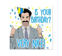 NotNiceThings Borat Inspired Funny Birthday Card for Him, Her or Dad