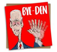 NotNiceThings Bye-Den Leaving Card, Funny Pun Leaving Card for New Job Card, Joe Biden Funny Leaving Card, Work Colleague, Goodbye, Good Luck, Travelling