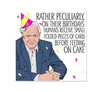 NotNiceThings Celeb rity Birthday Card (David Attenborough)