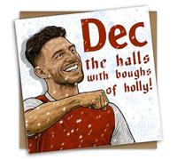 NotNiceThings Declan Rice Christmas Card for Son, Arsenal Christmas Card for Dad, Arsenal FC Christmas, Bukayo Saka Card for Dad, Arteta, Gabriel