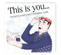 NotNiceThings Funny Christmas Cards for Him, Bad Eyesight Card, Rude Christmas Card for Dad, Funny Cards, Cheeky card Husband, Joke Card Dad, Funny Gift