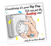 NotNiceThings Funny Thermostat Birthday Card About Touching the Heating, Blank Inside, Rude Adult Card for Anyone Who Pays the Bills and Still Shivers