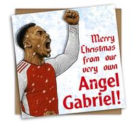 NotNiceThings Gabriel Christmas Card for Son, Arsenal Christmas Card for Dad, Arsenal FC Christmas, Bukayo Saka Card for Dad, Arteta, Declan Rice