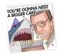 NotNiceThings Gonna Need a Bigger Cake Funny Birthday Card, 30th 40th 50th