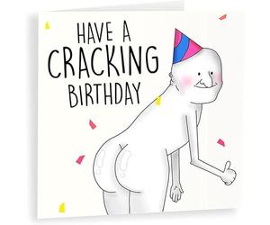 NotNiceThings Have a Cracking Birthday Card with Suggestive Wordplay That Knows What You Mean, Blank Inside, Rude Adult Birthday Card for Friends Who Snort