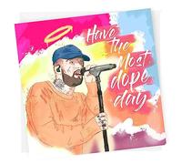 NotNiceThings Mac Miller inspired Birthday Card, Mac Miller Card for Him, For her, Mac Miller Gift, Mac Miller Art, Most Dope Birthday Card