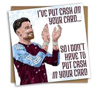 NotNiceThings Matty Cash Christmas Card for Son, Aston Villa Gift, AVFC Christmas Card, Aston Villa Card for Dad, Unai Emery, Ollie Watkins, John McGinn