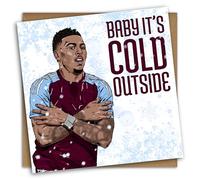 NotNiceThings Morgan Rogers Christmas Card for Son, Aston Villa Gift, AVFC Christmas Card, Aston Villa for Dad, Unai Emery, Ollie Watkins, John McGinn