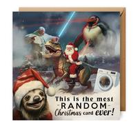 NotNiceThings Most Random Christmas Card Ever | Hilarious & Quirky Holiday Greeting for Him, Her, Best Friend, Boyfriend | Funny Xmas Card for