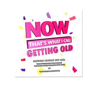 NotNiceThings Now That’s What I Call Getting Old Birthday Card with Retro Music Joke, Blank Inside, Rude Card for Dad, Brother or Anyone Who Remembers Mixtapes