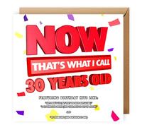 NotNiceThings Now That's What I Call 30, Funny Rude 30th Birthday Card