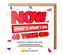 NotNiceThings Now That's What I Call 40, Funny Rude 40th Birthday Card
