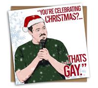 NotNiceThings Shane Gillis Christmas Card Card, Matt and Shane's Secret Podcast Card for him, Theo Von Gift, Kill Tony, Tom Segura, Bert Kreischer