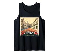 NOTO Flower Festival - Vintage Poster Art - Sicily, Italy Tank Top