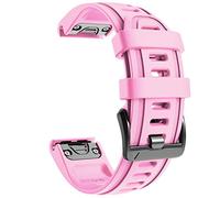 NotoCity 20mm Quick Fit Watch Strap for Garmin 7S/7S Pro/6S/6S Pro/5S/5S Plus Silicone, Soft Sport Replacement Strap Compatible with Garmin Epix Pro 42mm/Approach S70 42mm(pink)