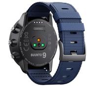 NotoCity Breathable watch strap for Suunto 9/9 Baro/D5/7 24mm,Durable 24mm Nylon watch strap compatible with Suunto Spartan Spor/Spartan Spor Wrist HR/Baro,dark blue