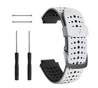 NotoCity Compatible with Foerunner 235 Strap Sport Silicone Watch Strap for Forerunner 230/220/ 235/620/630/735XT Smartwatch(white)