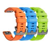 NotoCity Compatible with Garmin Fenix 6x Pro/7x Strap, 26mm Replacement Strap for Garmin Fenix 6x/7x pro/5x/5x Plus, Fenix 3/HR/8 51mm, Instinct 2X, Epix Pro 51mm Silicone(3PCS)