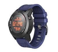 NotoCity Fenix 2 Strap 26mm Width Soft Silicone Watch Bands Compatible Fenix 2 Strap (dark blue)