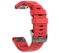 NotoCity for Garmin Fenix 6 Pro/6 Strap, Quickfit 22mm for Garmin Fenix 5/7/7 Pro/5 Plus/8/E 47mm Strap, for Forerunner 935/955/965, Instinct, Epix Gen 2, Tactix 8 47mm Band(Red)