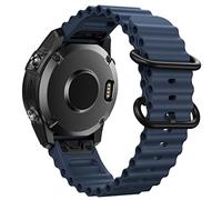 NotoCity for Garmin Fenix 6 pro Strap,22mm Quick Fit Strap for Garmin Fenix 5/6/7/5Plus,Ocean Wave Silicon Strap for Garmin Forerunner 935/945/955/Instinct/Instinct 2