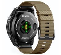 NotoCity for Garmin Fenix 6x pro Strap, 26mm Watch Strap for Garmin 5x/6x/7x/5x plus/7x pro, Fenix 8/8 pro 51mm, Quickfit Nylon Straps for Tactix 8 51mm, Enduro 2/3, Quatix 3/7x(Brown)