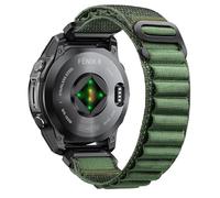 NotoCity for Garmin Fenix 6x pro Strap, 26mm Watch Strap for Garmin 7x/6x/7x pro/5x/5x plus/8 51mm/3/3HR, Tactix 8 51mm, Quickfit Nylon Strap for Enduro 2/3, Instinct 2X, G-Hook Adjustable(Green)