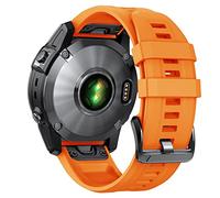NotoCity for Garmin Fenix 7S/Fenix 5S/Fenix 6S/Fenix 8 43mm Strap,Silicone Sport Band 20mm Easy Fit for Garmin Fenix 7S Pro/Fenix 5S Plus/Fenix 6S Pro/Fenix 7S/Fenix 7S Solar,orange