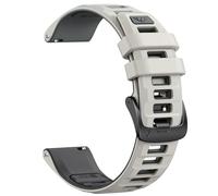 NotoCity for Garmin Forerunner 255/265 Strap, 22mm for Garmin Venu 3/2, Vivoactive 4 Quick Release Strap, Silicone Replacement Band for Huawei Watch GT5/GT4/GT3/GT2 46MM(Misty Gray/Graphite Gray)