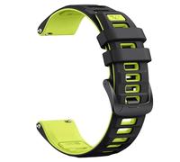 NotoCity for Garmin Forerunner 255/265 Strap, 22mm for Garmin Venu 3/2, Vivoactive 4 Quick Release Strap, Silicone Replacement Band for Huawei Watch GT5/GT4/GT3/GT2 46MM(Green/Black)