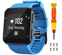 NotoCity for Garmin Forerunner 35 Strap/Garmin Approach S10 Strap Soft Silicone Replacement Watch Band Forerunner 35/Approach S10 Golf Watch(AZURE)