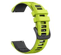 NotoCity for Garmin Vivoactive 5/3 Strap, 20mm for Garmin Forerunner 245/55/165/645, Venu SQ/2 Plus Strap, Replacement Silicone Watch Strap for Vivomove 3/HR/Luxe/Style(Green/Black)