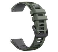 NotoCity for Garmin Vivoactive 5/3 Strap, 20mm for Garmin Forerunner 245/55/165/645, Venu SQ/2 Plus Strap, Replacement Silicone Watch Strap for Vivomove 3/HR/Luxe/Style(Army Green/Graphite Gray)