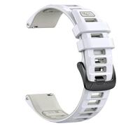 NotoCity for Garmin Vivoactive 5/3 Strap, 20mm for Garmin Forerunner 245/55/165/645, Venu SQ/2 Plus Strap, Replacement Silicone Watch Strap for Vivomove 3/HR/Luxe/Style(White/Misty Gray)
