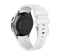 NotoCity Galaxy 46mm Strap 22mm Soft Silicone Band Replacement Strap for Gear S3 Frontier / S3 Classic,Huawei watch GT/Huawei watch 2 Classic(white L)