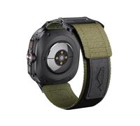 NotoCity Strap for Samsung Galaxy Watch Ultra 47mm, Nylon Replacement Strap for Samsung Galaxy Watch Ultra 7 ultra 47mm(Army green + black leather)