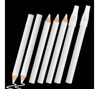 Notoke 7 PCS Sewing Pencils for Fabric - Washable White Fabric Marking Pencils with Tip Caps, Ideal for Tailors, Quilting, Dressmaker & DIY Crafts (8.75cm)