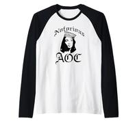 Notorious AOC Alexandria Ocasio-Cortez Funny Meme Raglan Baseball Tee