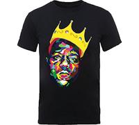 Notorious B.I.G Biggie Smalls Coloured Crown Official Unisex T-Shirt up to XXL - Large E3 Black