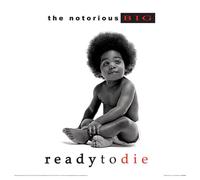 Notorious B.I.G. Ready To Die Print in Black Notorious B.I.G. Black