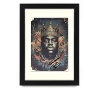 Notorious BIG Retro Styled Signed Poster Print - Limited Edition Autograph Fan Gift - Collectible Memorabilia Wall Art Merchandise (A3 Framed with Mount)