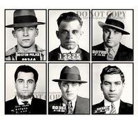 Notorious Gangster Mugshots Poster 8 X 10 | Magnificent Mafia Mug Shots Portrait Collage | Ultimate Wise Guys Collection | Famous Gangsters | Al Capone | John Dillinger | Whitey Bulger | John Gotti |