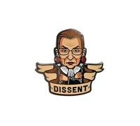 Notorious RBG Ruth Bader Ginsburg I Dissent 1.25" Enamel Pin Badge