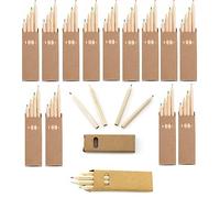 noTrash2003 10 Packs of Colouring Pencils for Children with 4 Mini Coloured Pencils for Party Bags Party Bags School Catering Hotel in Sustainable Cardboard Slipcase