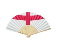 noTrash2003 2 x Bamboo Fan Country Flags Hand Fan with Paper Cover - Chinese Fan Pocket Fan Folding Fan Holiday Party Mallorca Wedding Props Decoration, England