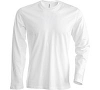 Kariban NoTrash2003 Long Sleeved Crew Neck T-Shirt, Easy to Wear in 20 Colours and Sizes S, M, L, XL, 2XL, 3XL and 4XL - White - Medium