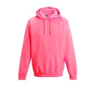 noTrash2003 Neon Sweatshirt with Hood Fluorescent Various Colours and Sizes, Electric Pink, S
